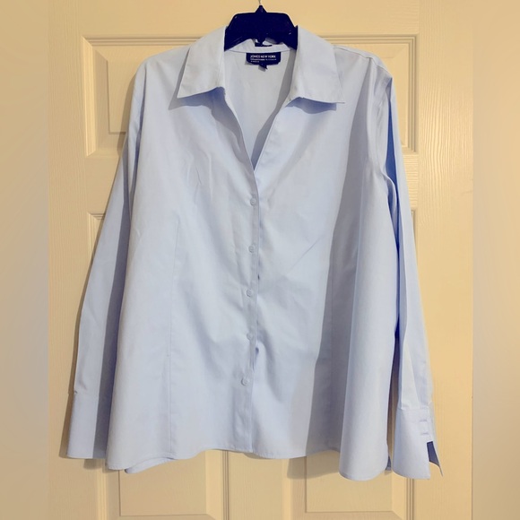 Jones New York Light Blue women’s Blouse size 24. - Picture 1 of 2